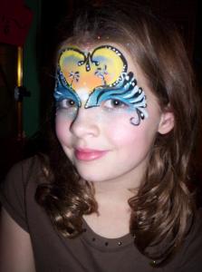 Tropical face paint