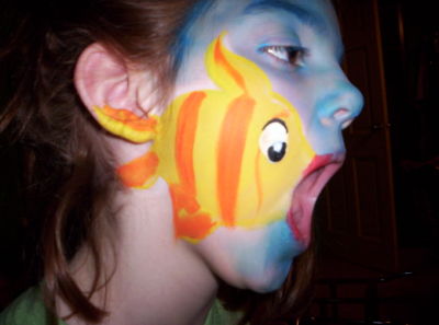fish cheek art