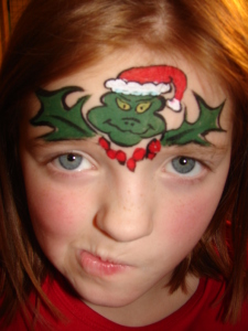 Christmas cheek art